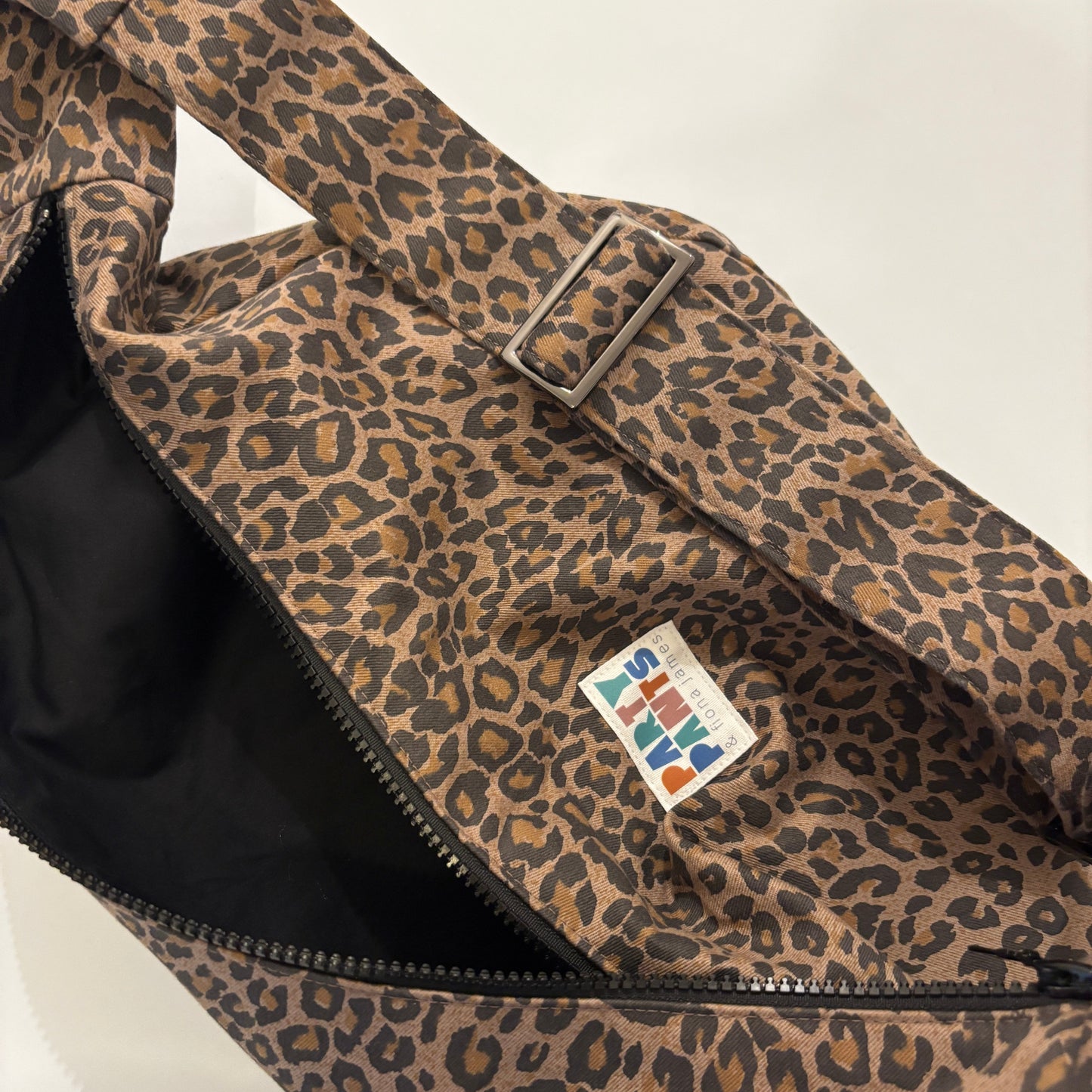 Leopard moon bag