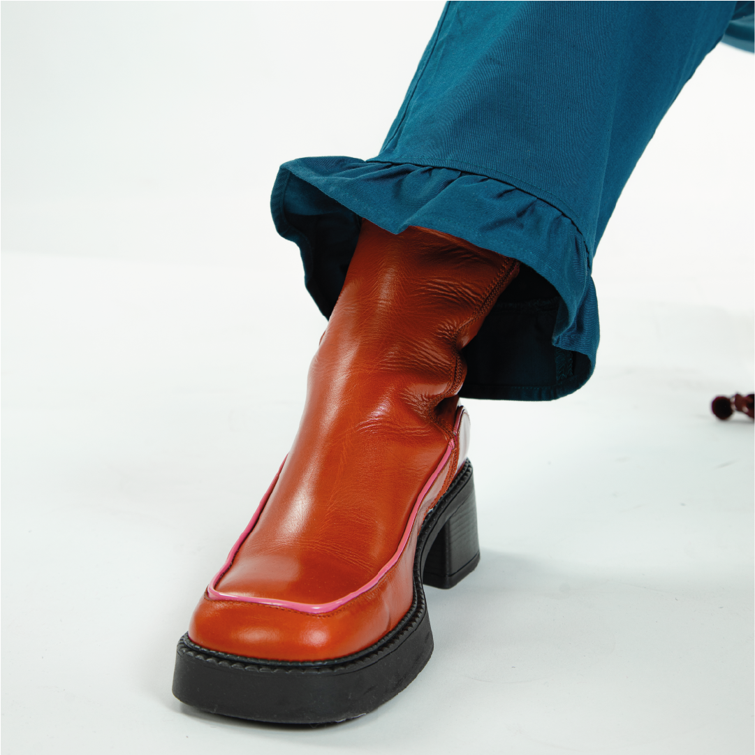 A photo of Robin modelling our 'For the frill of it' Party Pants