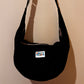 Black and pink moon bag