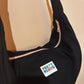 Black and pink moon bag