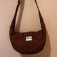 Burgundy stars moon bag