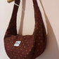 Burgundy stars moon bag