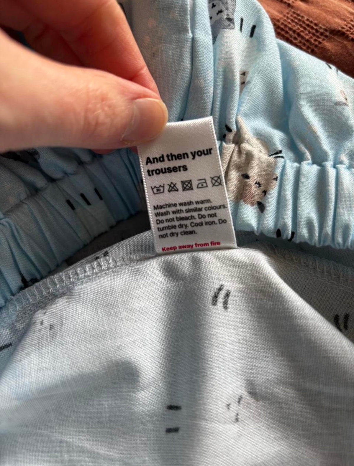 Sheep Print Trousers 10