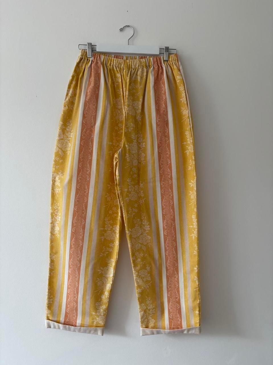 Floral Stripe Trousers 12