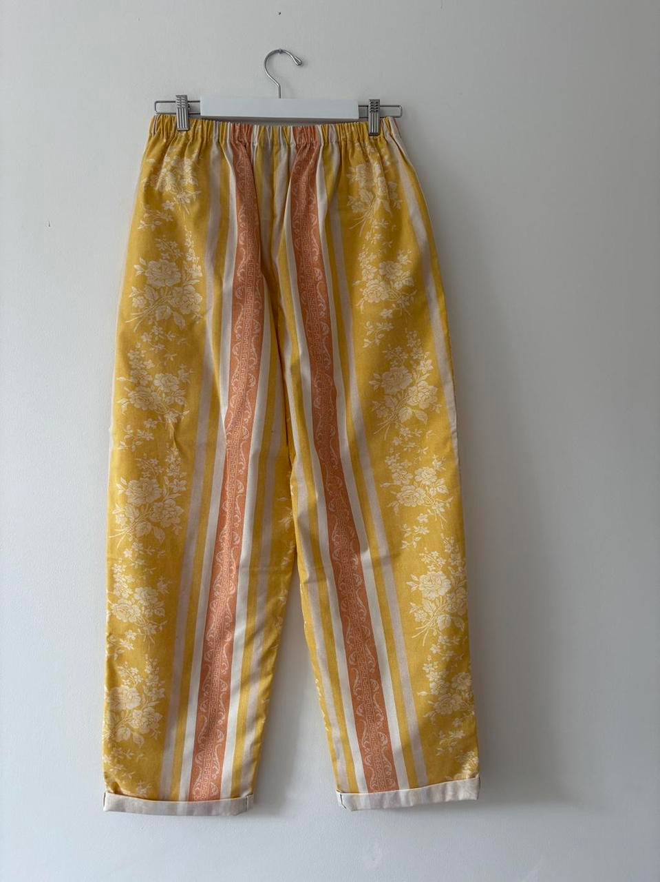 Floral Stripe Trousers 12