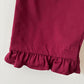 Red trousers with frill 14