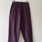 Purple stripe trousers with pom poms 16