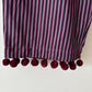 Purple stripe trousers with pom poms 16