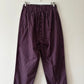 Purple stripe trousers with pom poms 16