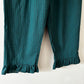 Green stripe trousers with frill 12