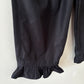 Navy Barrel Leg Trousers with Frill 14