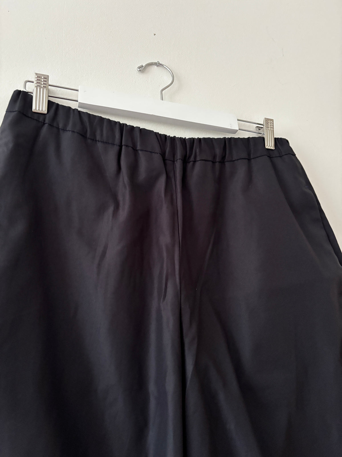Navy Barrel Leg Trousers with Frill 14