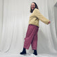 Heart barrel-leg trousers