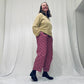 Heart barrel-leg trousers