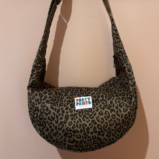Leopard moon bag