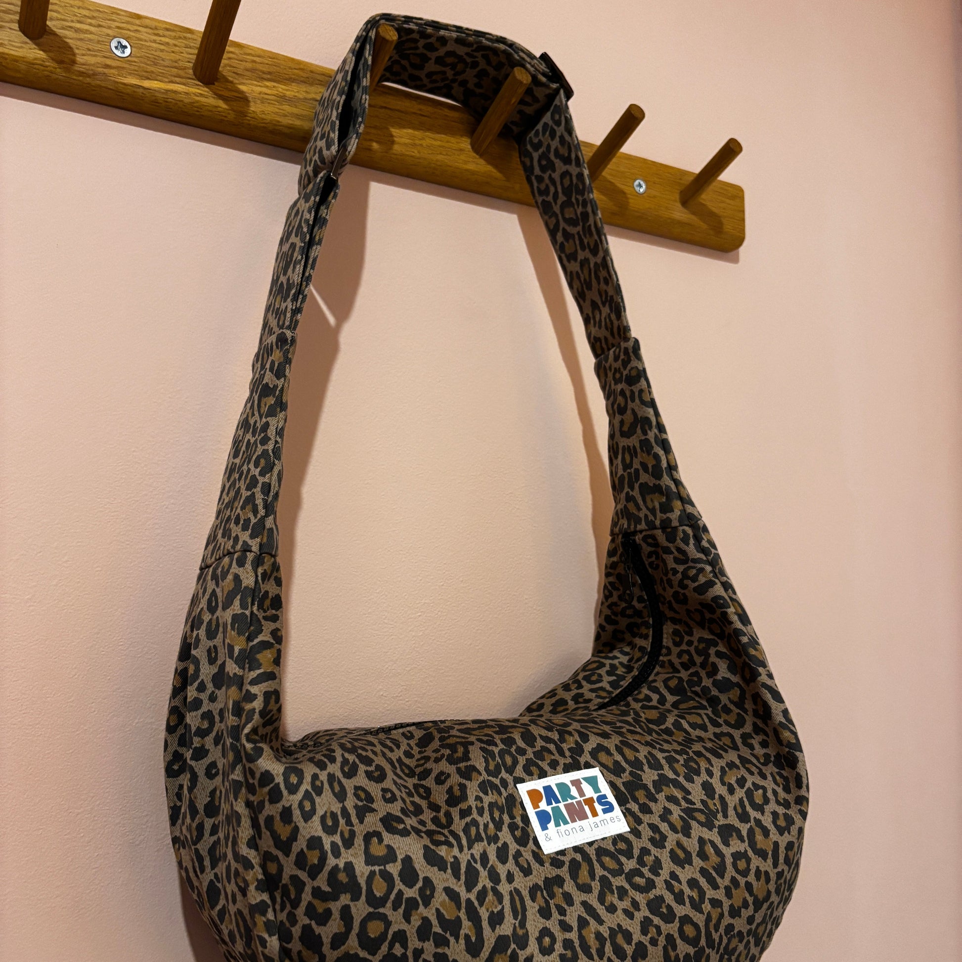 Leopard moon bag