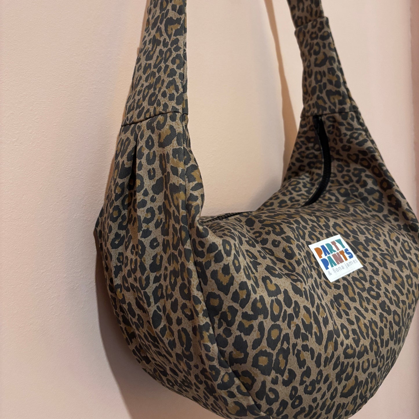 Leopard moon bag