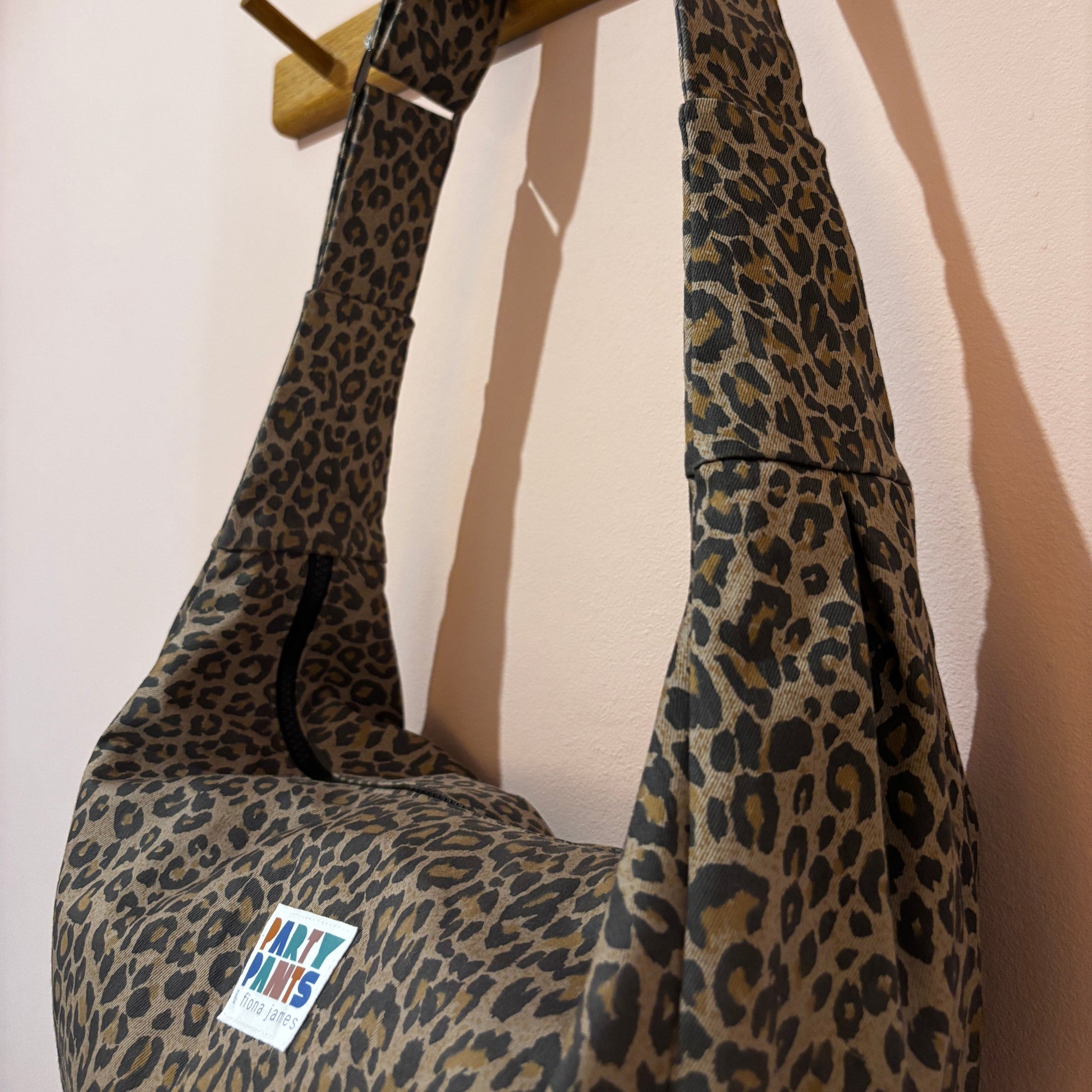 Leopard moon bag