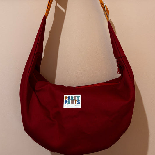 Red and orange moon bag