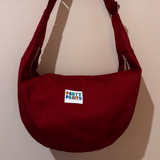 Red and pink moon bag