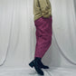 Heart barrel-leg trousers