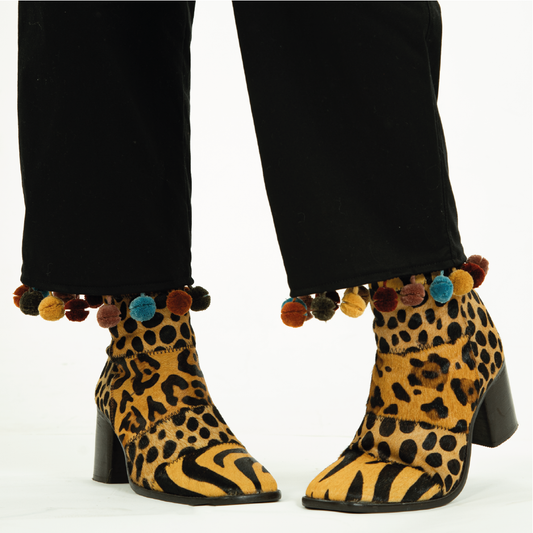 A photo of Imogen modelling our 'You da pom' Party Pants